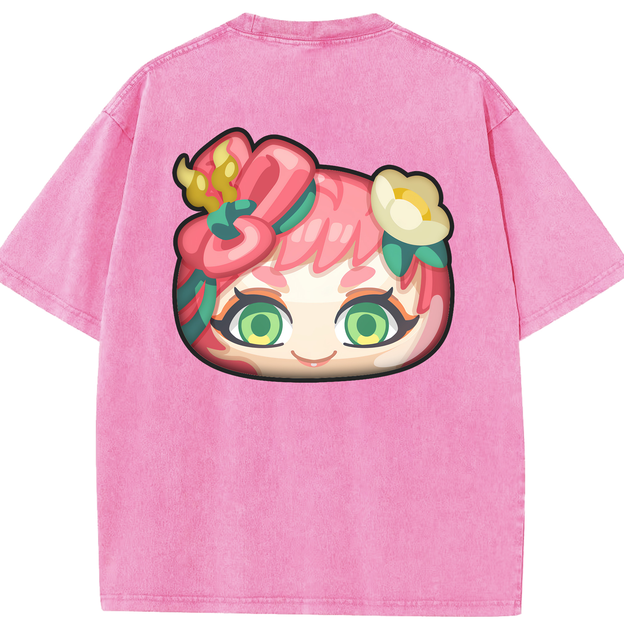 （画像用） 妖怪ウォッチ Yo-kai Watch 綿100% ヴィンテージ風 半袖Tシャツ（背面プリント）